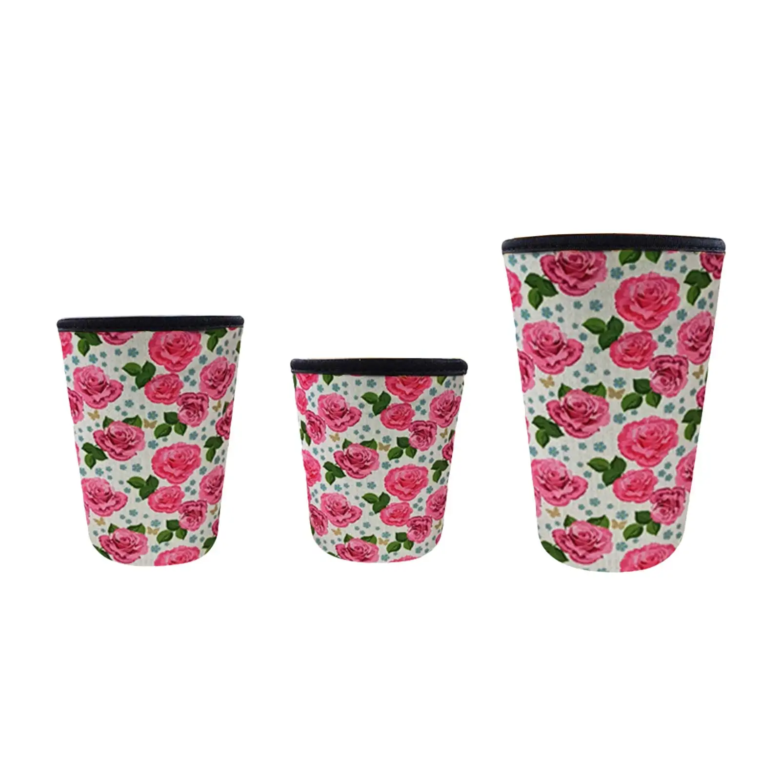 3 шт. многоразовые ледяные кофейные чашки с защитой от падения неопреновый рукав