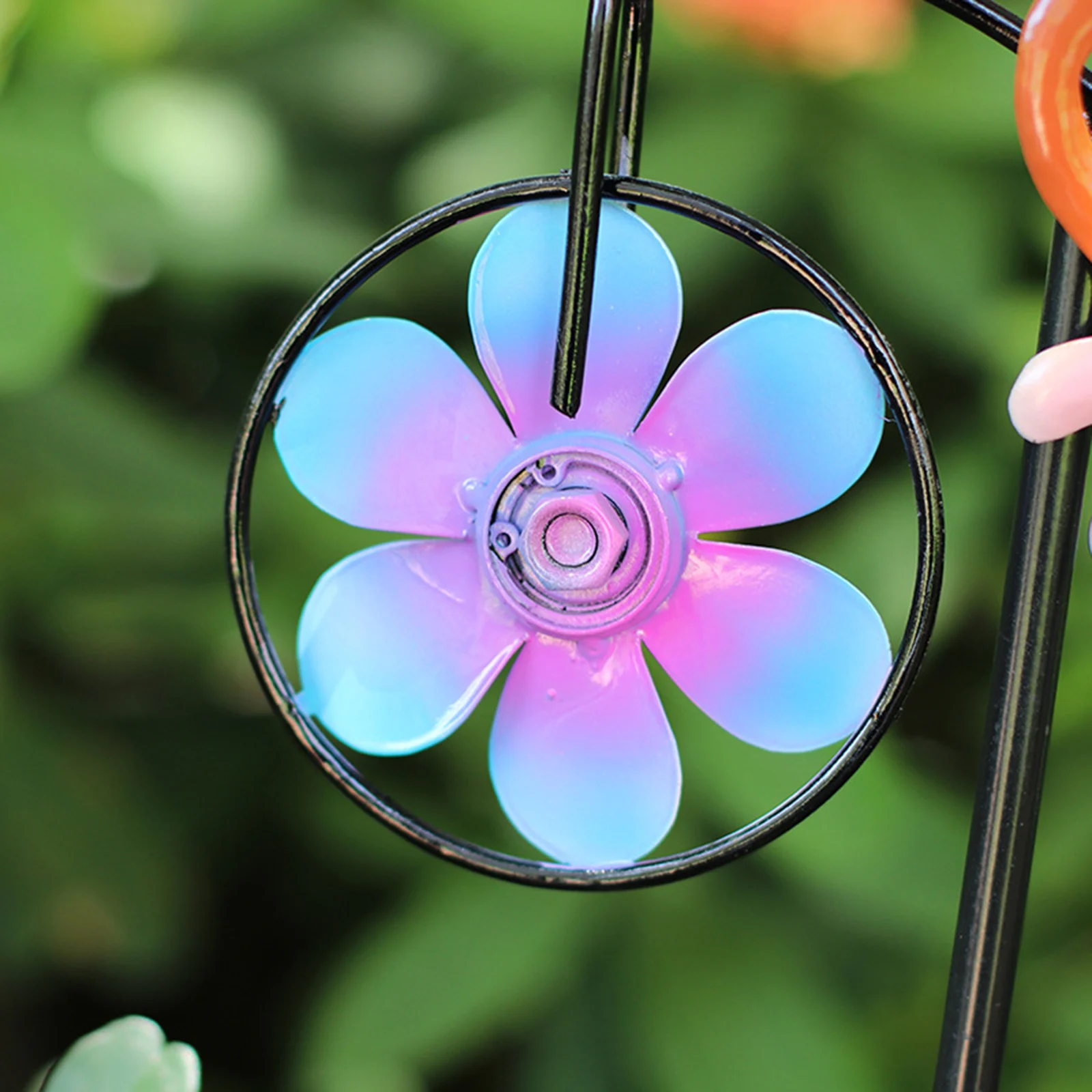 

Rainbow Iron Monkey Windmill Wind Whirligig Garden Lawn Yard Decor