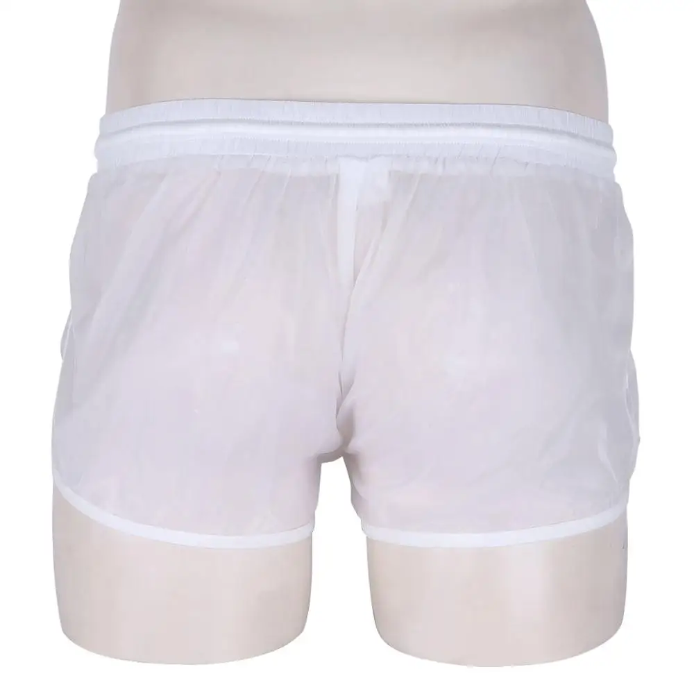 Мужские мягкие прозрачные плавки s сексуальный купальный костюм пляжные боксеры