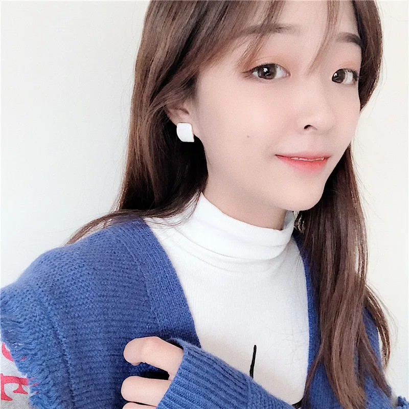 

Fashion contracted candy fair maiden temperament metal earrings clown drip stud earrings jewelry accessories