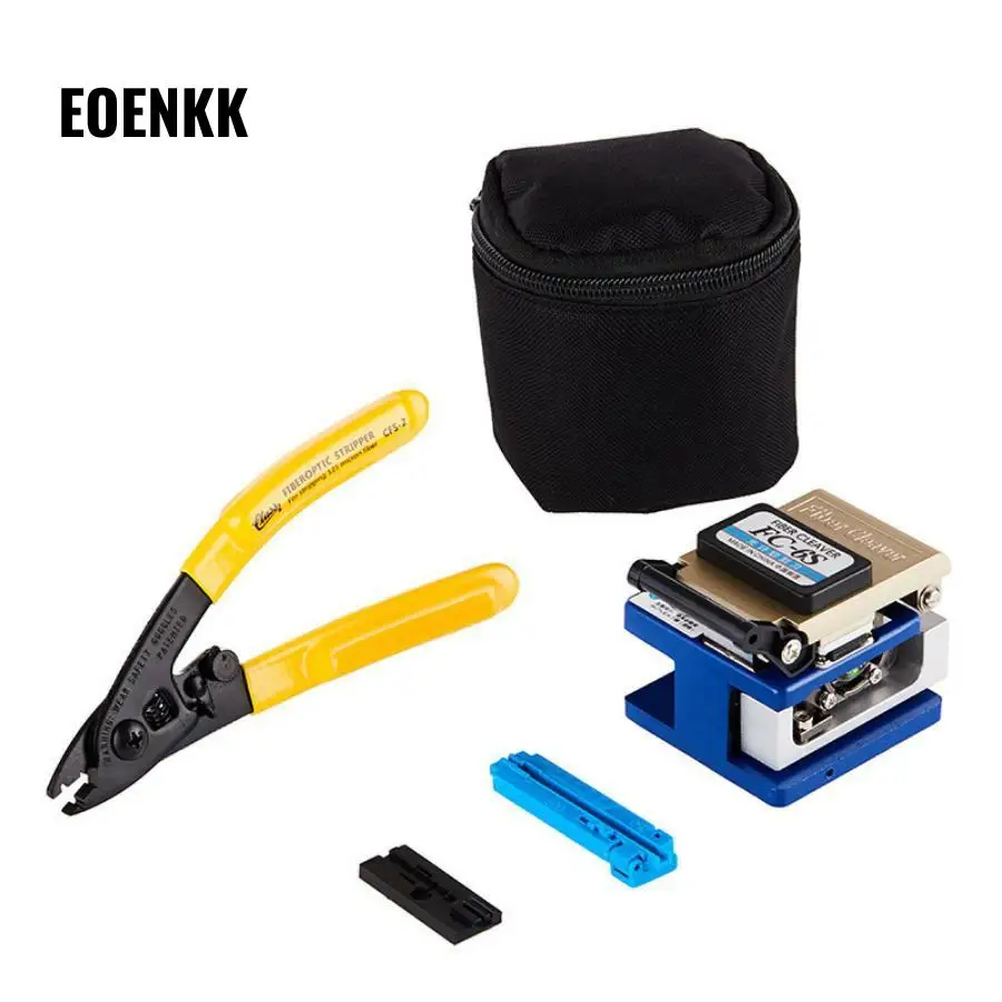 

Tools Kit FTTH Fiber Optic Cold Connection Tool Set Fiber Cutter Rubber-covered Wire Optical Cable Cold Connector Connector Tool