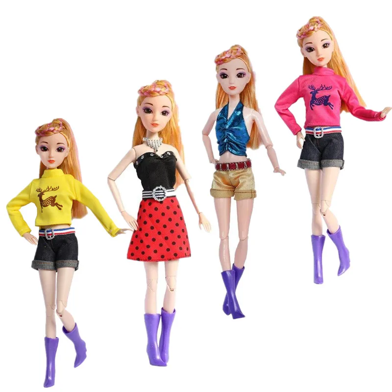 

1/6 BJD Clothes For Barbie Doll Outfits Set Fashion Shirt Top Shorts Dresses Kids Cosplay Toy Girl Gift 30cm Dolls Accessories