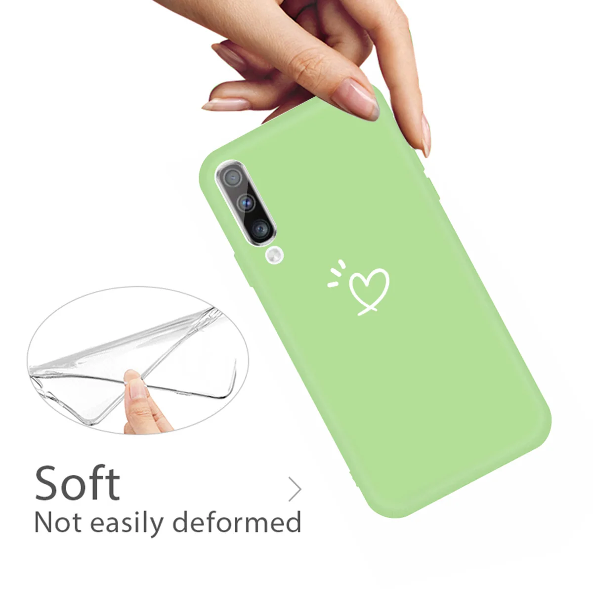 3D с мультипликационным принтом «любящее сердце» чехол для Galaxy A30 A50 A70 A60 A10 Galaxy A20E A10S A20S A50S A30S A40S милые чехлы для мобильного телефона из мягкого силикона с крышкой