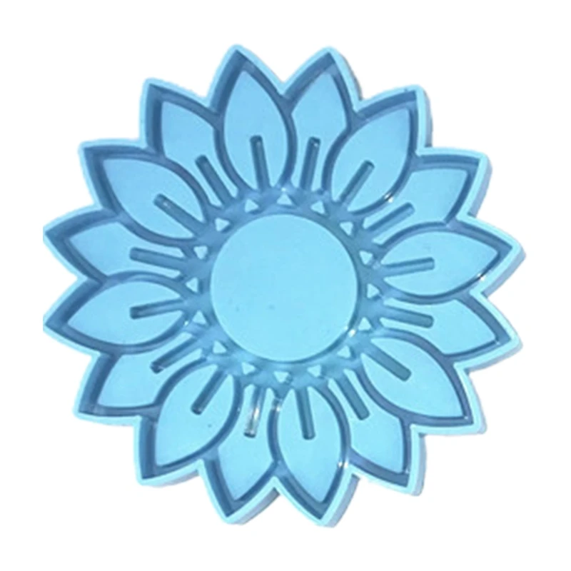 

Flower Shape Candlestick Epoxy Resin Mold Coaster Cup Mat Casting Silicone Mould DIY Crafts Ornaments Decorations Mold
