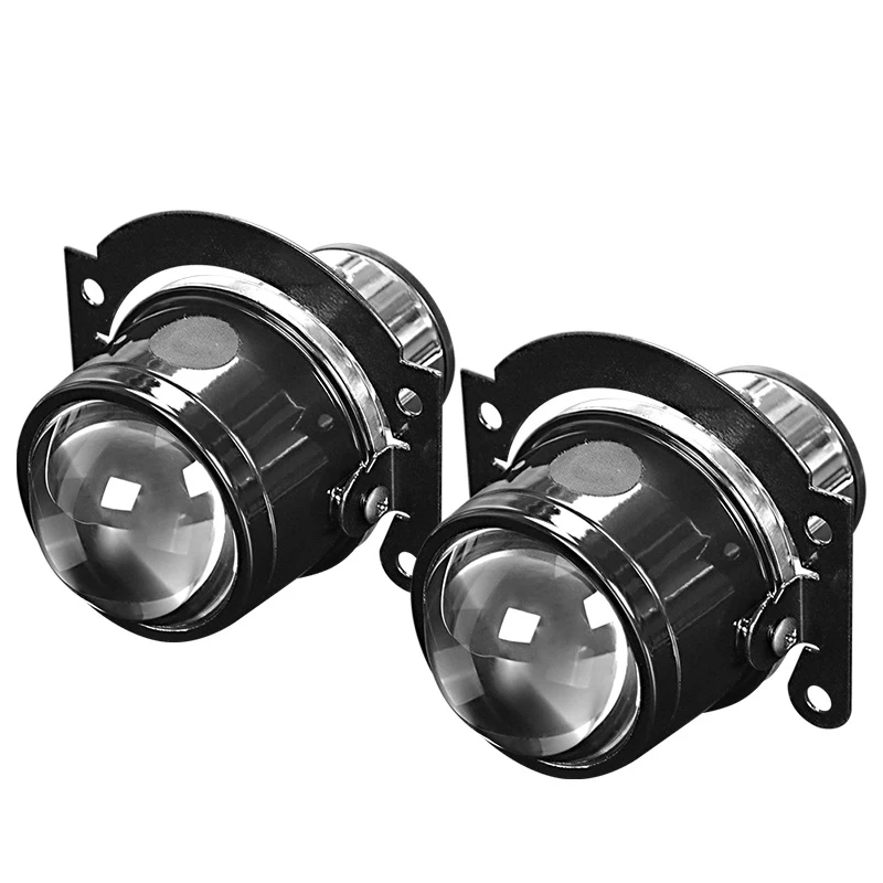 DERI 2,5 дюймов HID Биксеноновые Противотуманные фары металлические линзы проектора бифокальные фары для вождения Модифицированная мотоциклетная Автомобильная Стайлинг H11 HID Светодиодная лампа