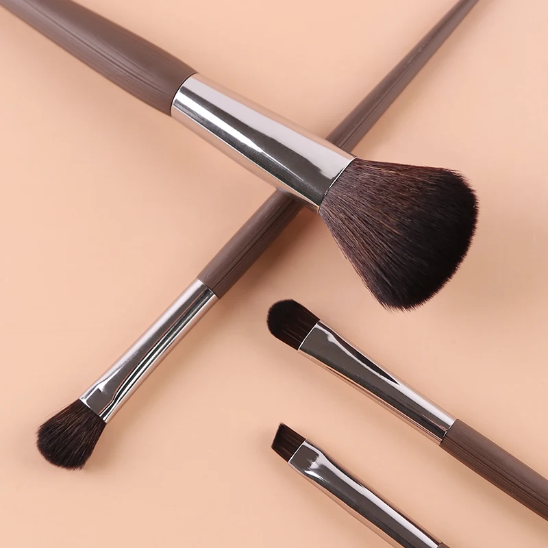 

ZOREYA Vintage Wooden Makeup Brushes Tool Set Professional Eyeshadow Eyebrow Blending Concealer Cosmetic Brush Tool maquiagem