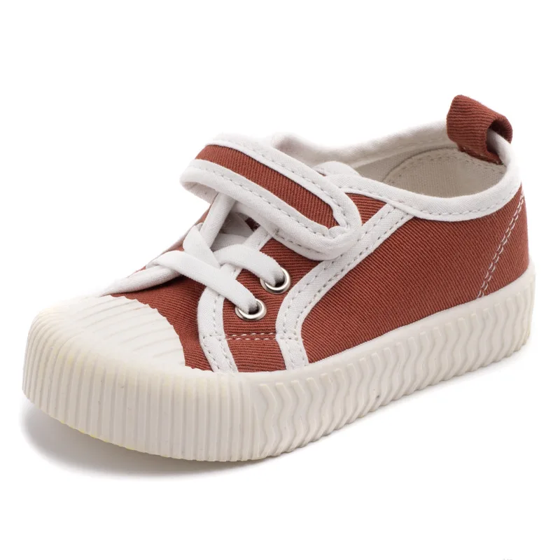 

2021 Spring and Autumn New Comfortable Canvas Shoes Velcro Soft Bottom Breathable Children Shoes Fashion Kids Shoes Leisure