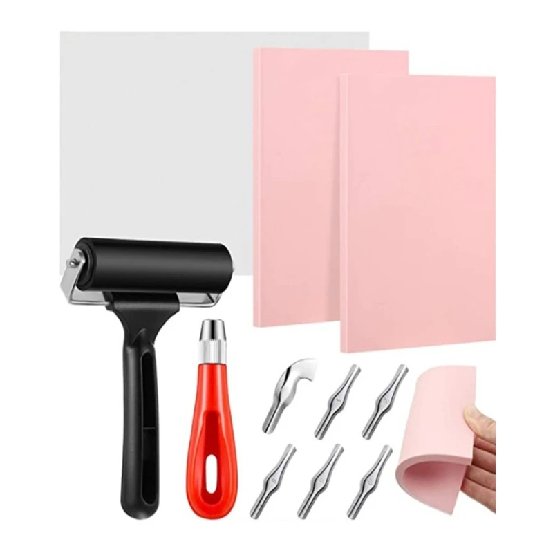 

Block Printing Tool Kit Ideal for School and Home Craft Stamp Carving School