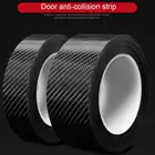 Противоударная полоса для двери автомобиля 3-10 м, защитная лента из углеродного волокна, наклейка s, самоклеящаяся фотопленка для бампера