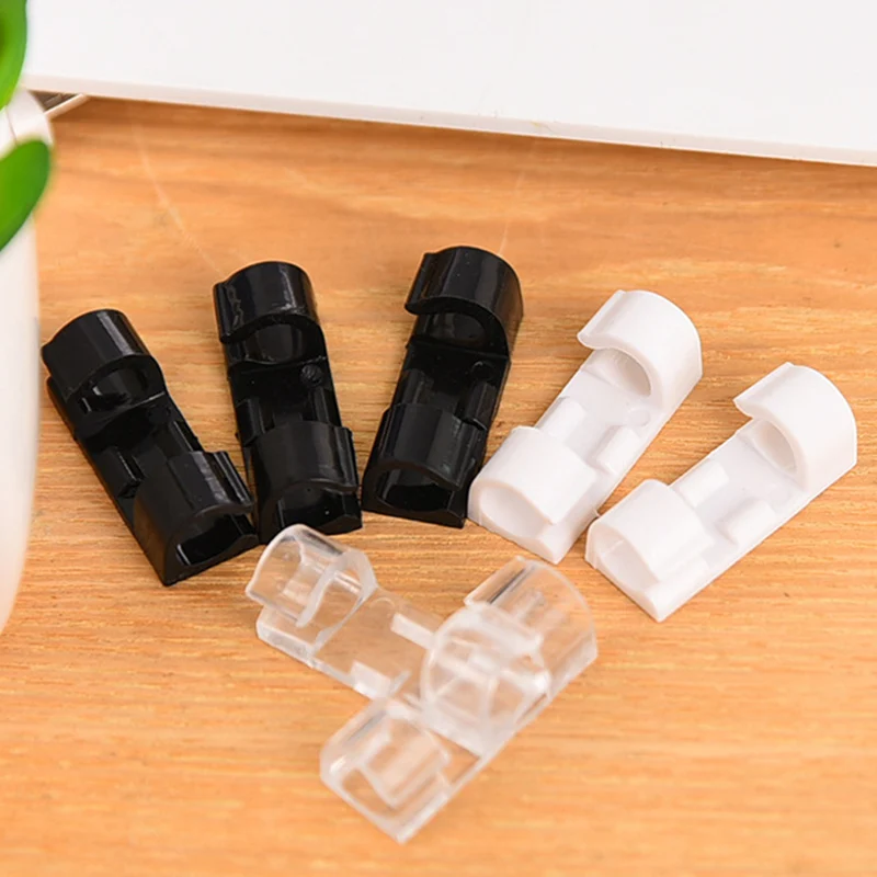 20pcs Self-adhesive Wire Organizer Fixed Clamp Computer Data Cable Clamps C44 |