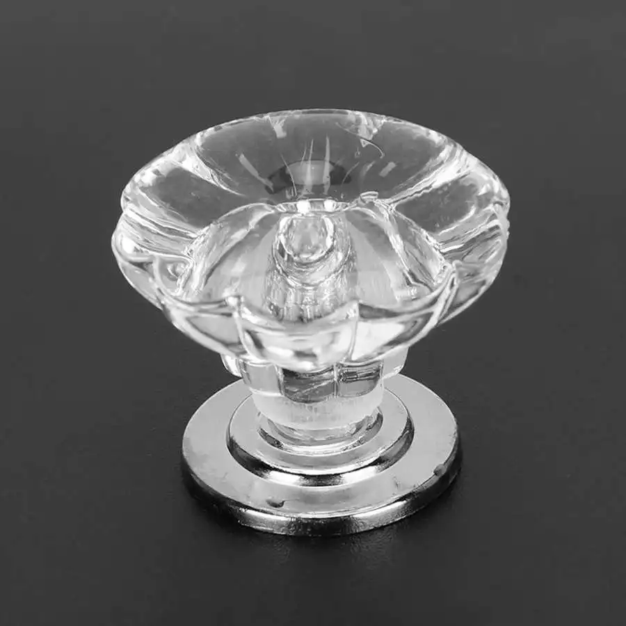 10 шт. ручка для выдвижных ящиков вытягивания тыквы хрустальная пластиковая