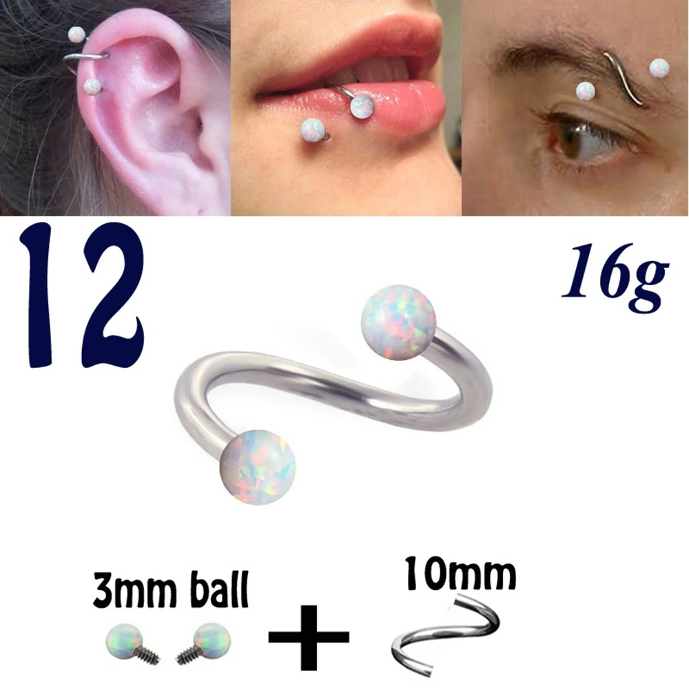 Фото 1Pc Opal Piercing Set Women Nose Septum Daith Tragus Cartliage Eyebrow Ring Studs Trendy Orelha Lip Labret CBR Body Jewelry Украшения и 1Pc Opal Piercing Set Women Nose Septum Daith Tragus Cartliage Eyebrow Ring Studs Trendy Orelha Lip Labret CBR Body Jewelry Украшения и