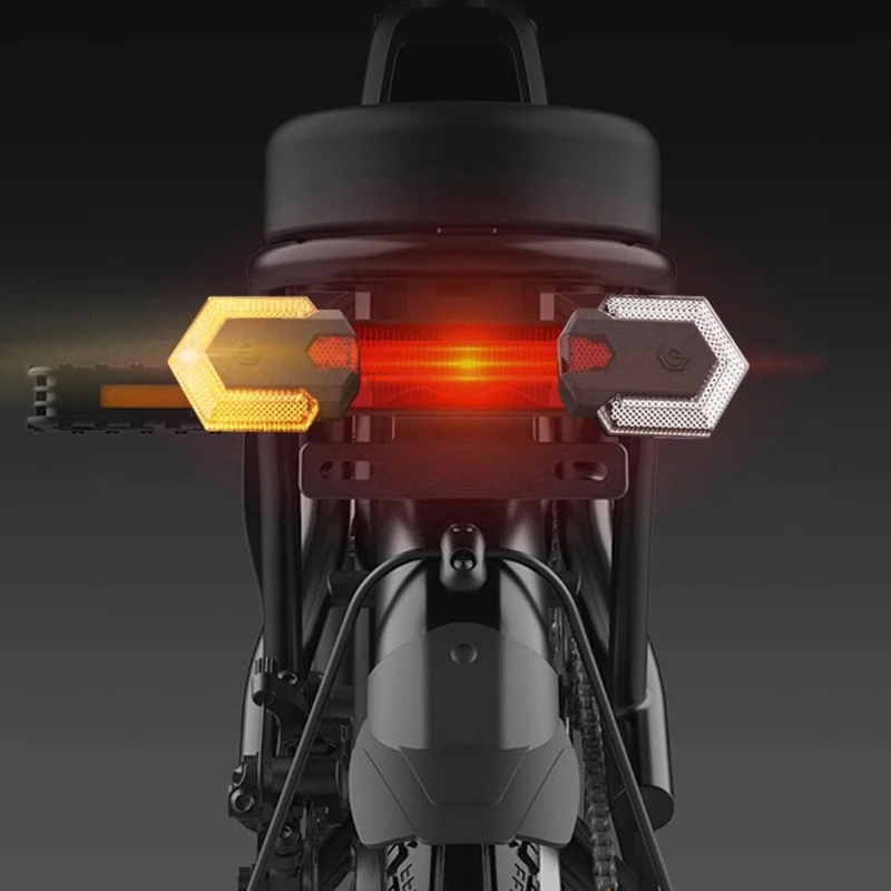 

Bike Turn Signals Front and Rear Light with Smart Wireless Remote Control Bicycle Taillight for Cycling Warning Lamp