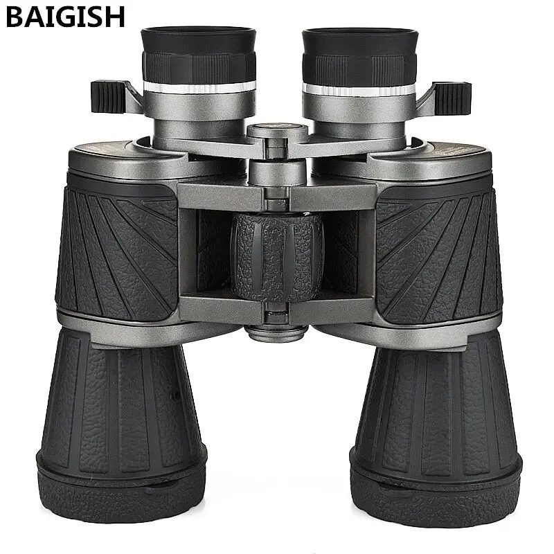 Высокое Увеличение Baigish 10X50 большой окуляр широкий угол ночного видения Бинокли наружные Охота профессиональный военный бинокль