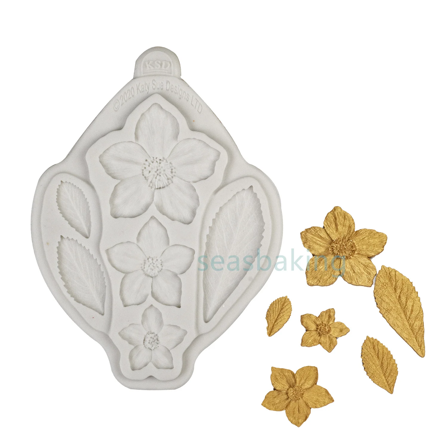 Мультяшные цветы и листья силиконовое мыло для помадки 3D желе конфеты шоколад