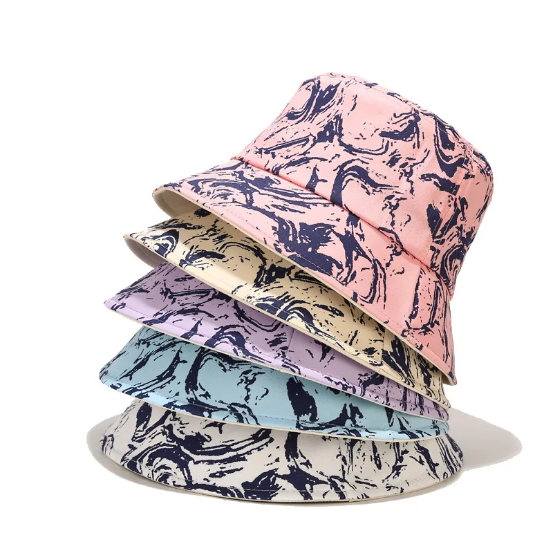 

Ldslyjr Graffiti Print Cotton Bucket Hat Fisherman Hat Outdoor Travel Hat Sun Cap Hats for Men and Women 144