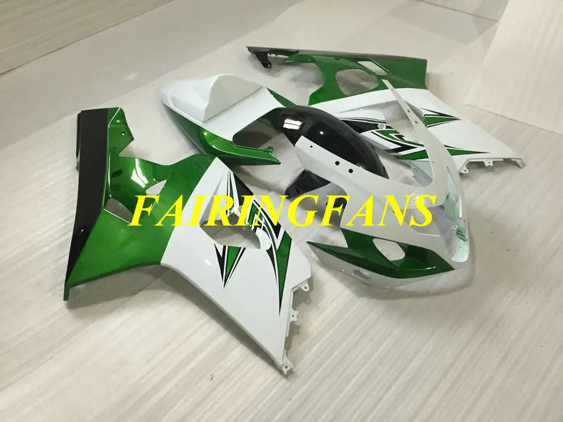 Комплект обтекателей под давлением для кузова GSXR600 750 K4 04 05 GSXR 600 GSXR750 2004 2005 белый