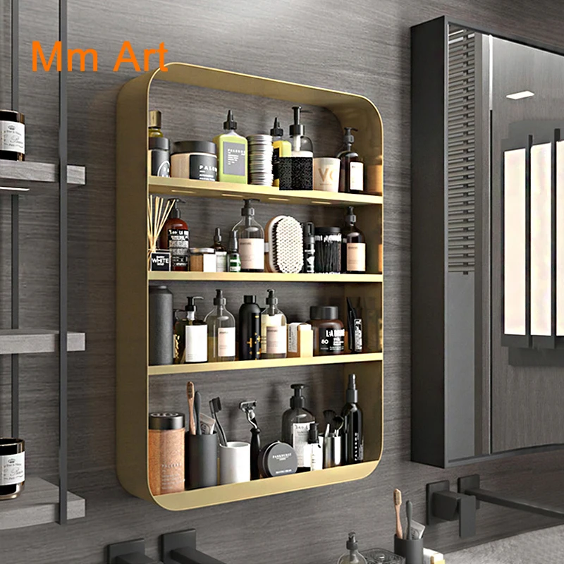 

Toilet Cosmetic Shelf Bathroom Vanity Punch-Free Wall-Mounted All Products Toilet Storage Fantastic