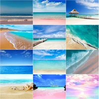 pink beach travel scenery diy 5d diamond paintings seaside full square and round embroidery mosaic cross handmade home decor