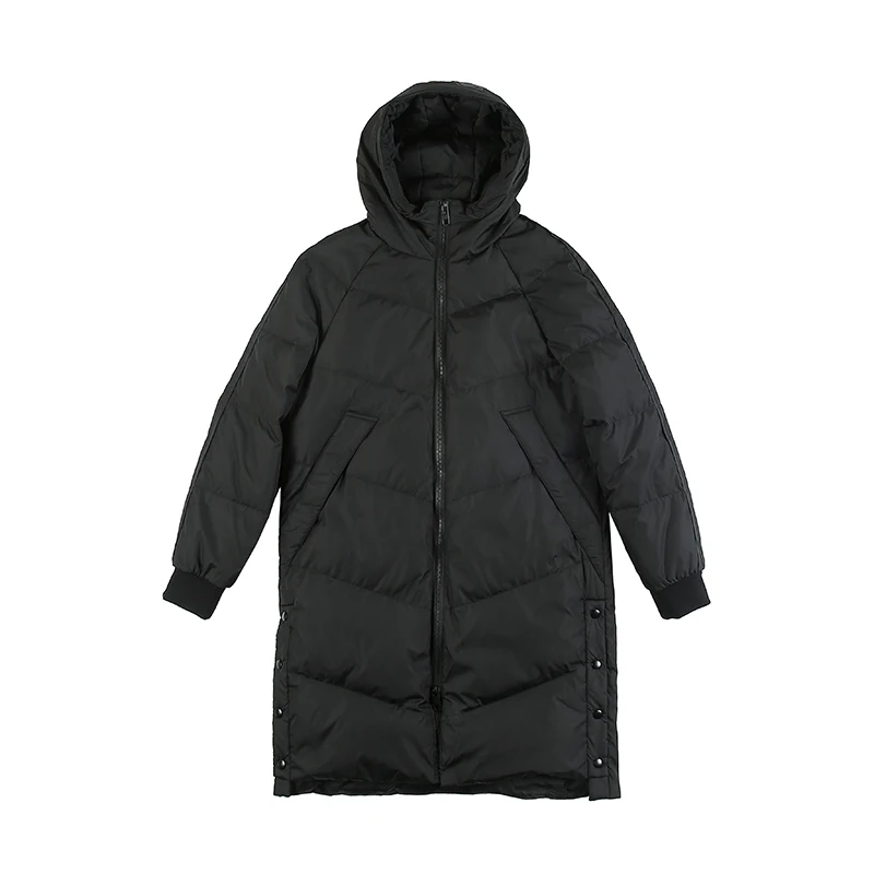 

Winter Hooded Long Down Jacket Men Keep Warm Gray Duck Down Parka Thick Casual Msle Coats Solid Color Waterproof Down Jackets