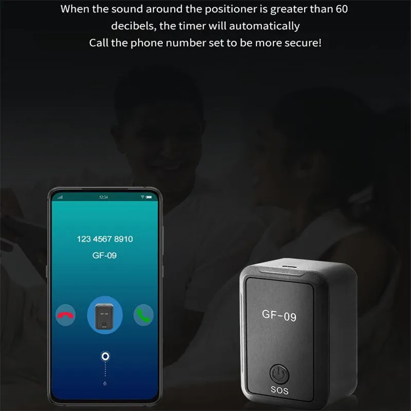 

GF09 Mini GPS Real Time Tracker for Car Pet Anti-theft Locator Tracking Device Real-time Vehicle Locator