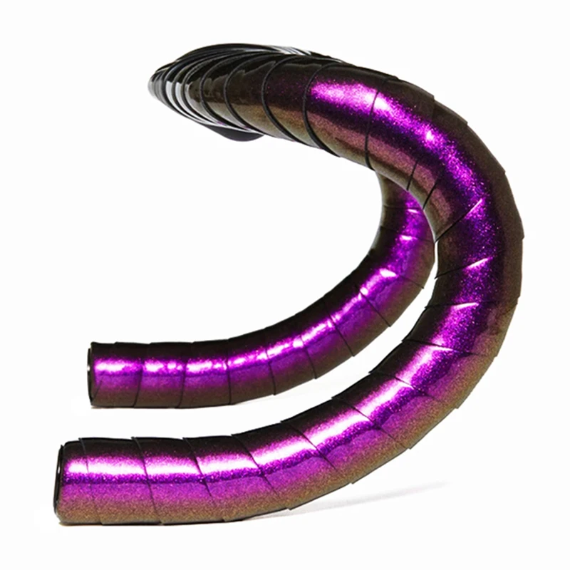 

Road Bicycle Chameleo Color Vibration Damping Anti-Vibration EVA PU Handle Bar Tape Cycling Wrap End Plug Handlebar Tape