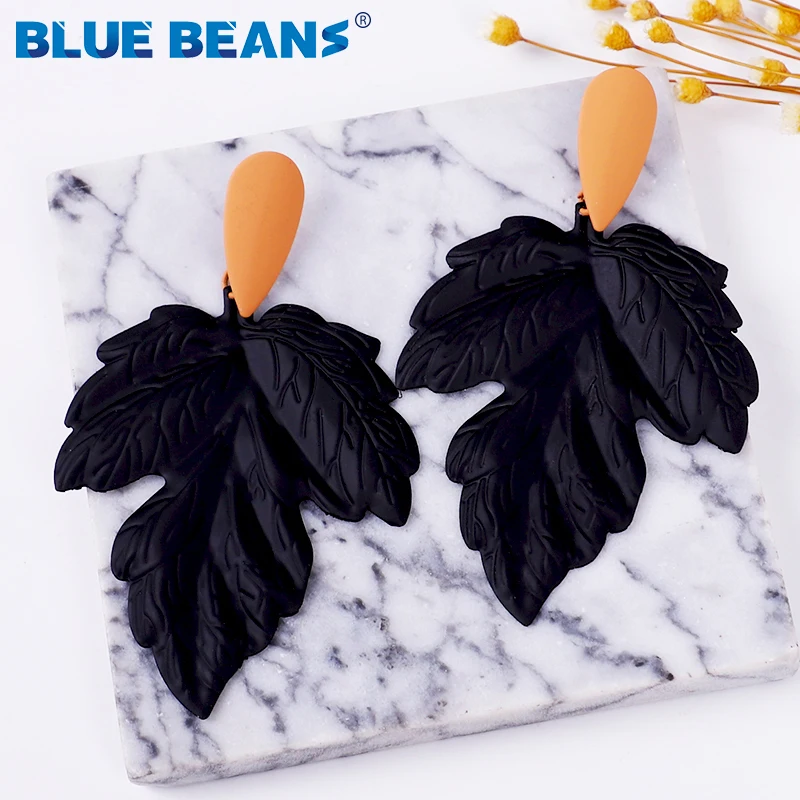 Bohemia Women Metal Maple leaf Earrings Jewelry star Drop Earring brown Fashion Geometric Simple Punk party Statement | Украшения и
