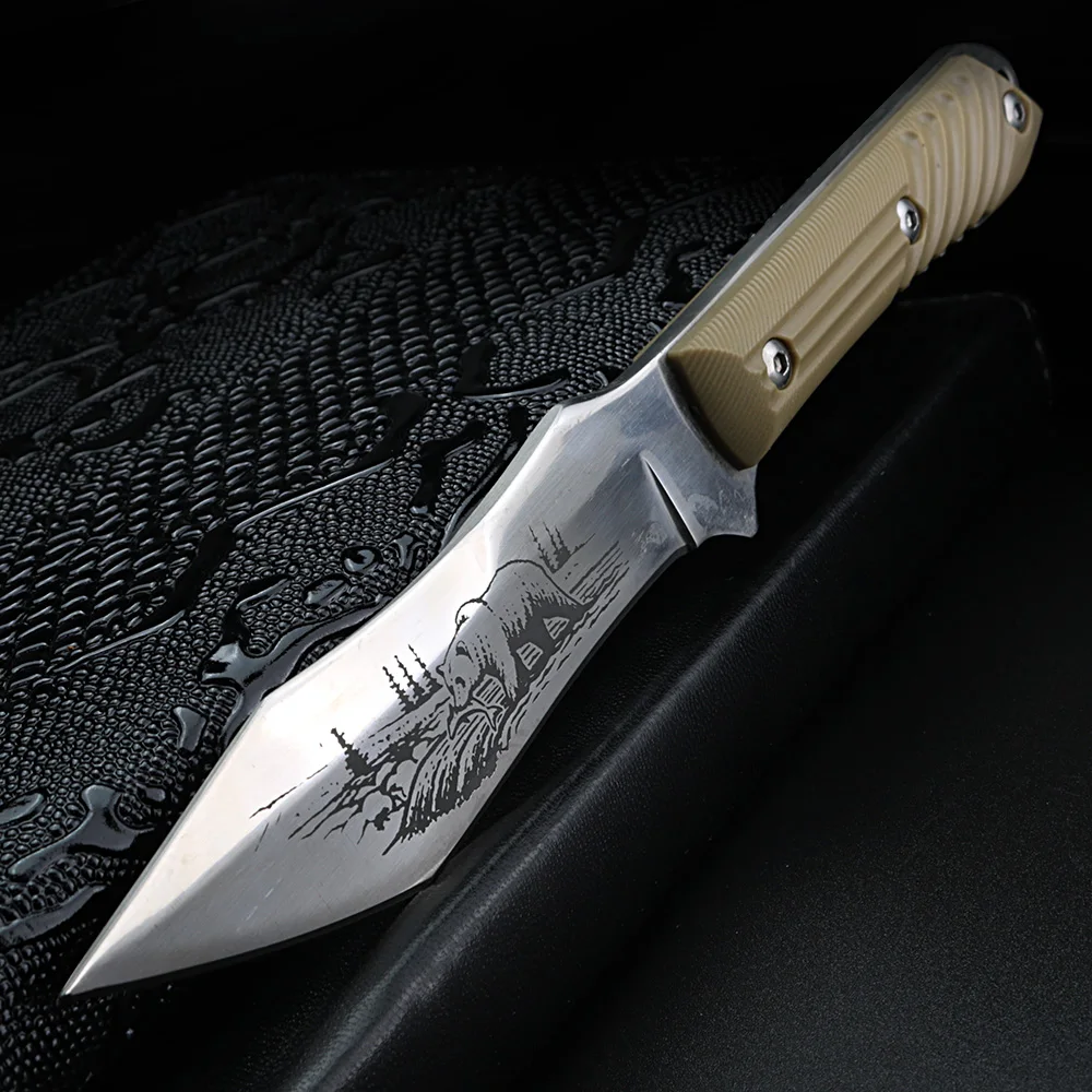 

XUAN FENG Outdoors straight knife Self-defense High hardness small short straight knife Multifunctional camping knife