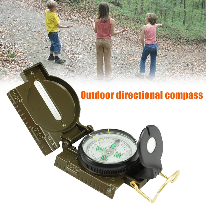 

Metal Pocket Compass Camping Hiking Survival Tool Portable for Outdoor Activities B2Cshop