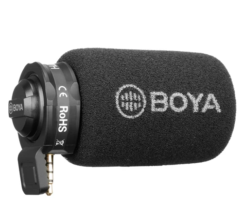 BOYA BY-A7H конденсаторный микрофон для видеозаписи с интерфейсом 3 5 мм iPhone Samsung Huawei IGTV