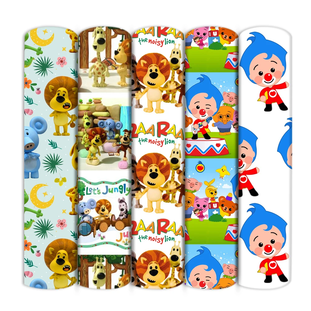 Новый дизайн Лоскутная ткань из полиэстера и хлопка с принтом льва тканевая для