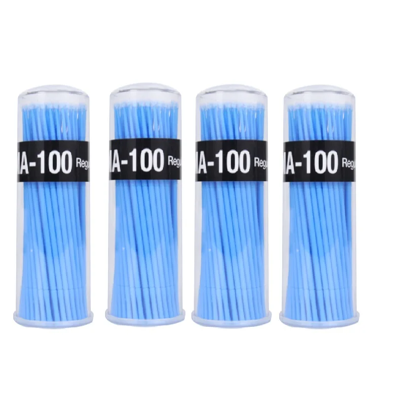 L-400PCS BIOMASER, 400 шт., прочные одноразовые кисти для макияжа, индивидуальные Инструменты для удаления ресниц, тампоны, Микро Кисти, инструменты для наращивания ресниц - Handle Color: L-400PCS