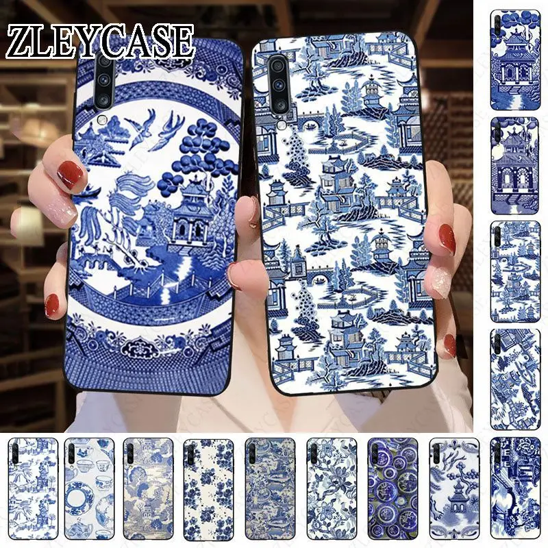 Синий запасами ивовых деревьев Китай аксессуары для телефона чехол Samsung Galaxy A50 A10