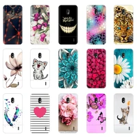 phone case for nokia 1 3 soft silicone tpu ultra thin flower floral painted back cover for nokia1 3 case bumper coque fundas