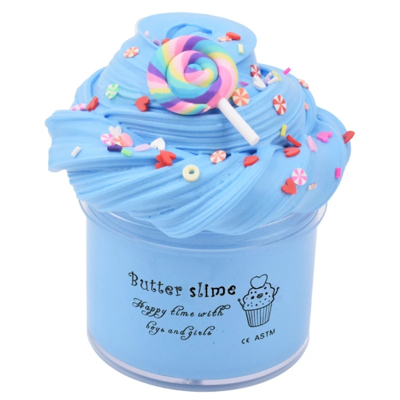 

6Pc Butter Slime with Candy Slime Watermelon Slime and Pineapple Slime Soft Gift GXMB