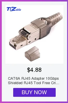 RJ45 8P8C разъем Cat5e цветной сетевой кабель кристальная головка Чистый медный с золотым покрытием разъем компьютера Ethernet сетевой адаптер 100 шт