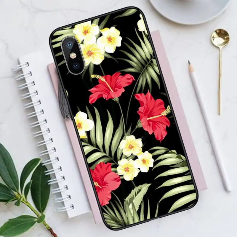 

Fashion retro art leafs Flower Phone Case for iPhone 11 12 mini pro XS MAX 8 7 6 6S Plus X 5S SE 2020 XR Luxury shell funda