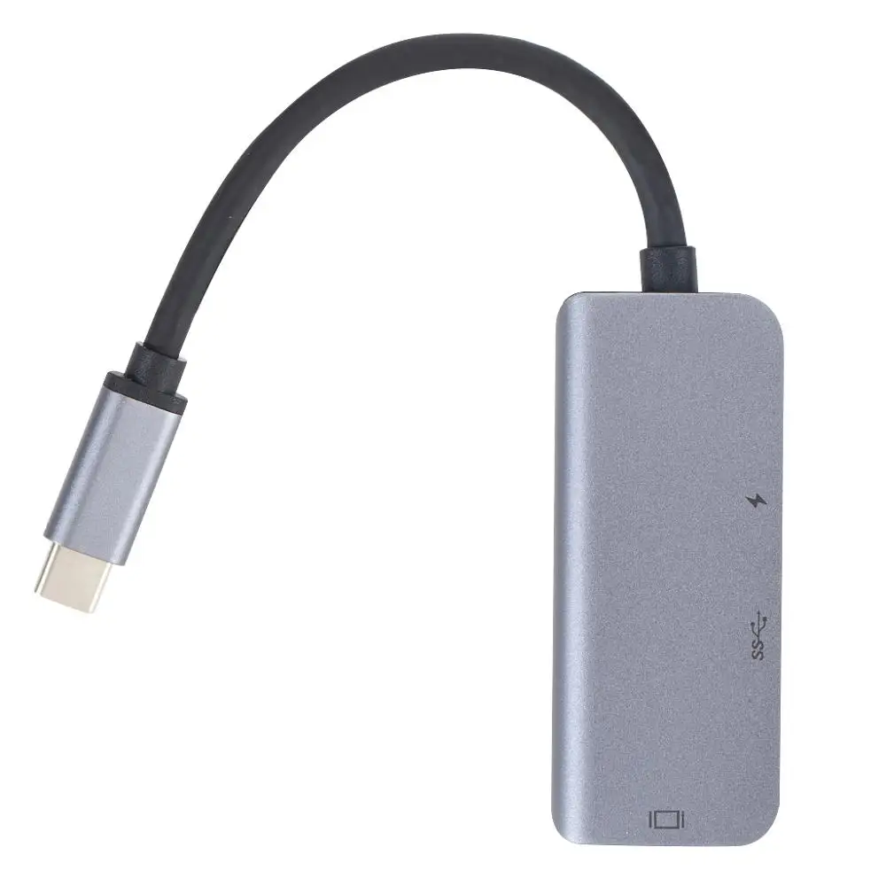 Высококачественный переходник Grwibeou 3 в 1 с usb c на hdmi 0 и адаптер pd USB C конвертер