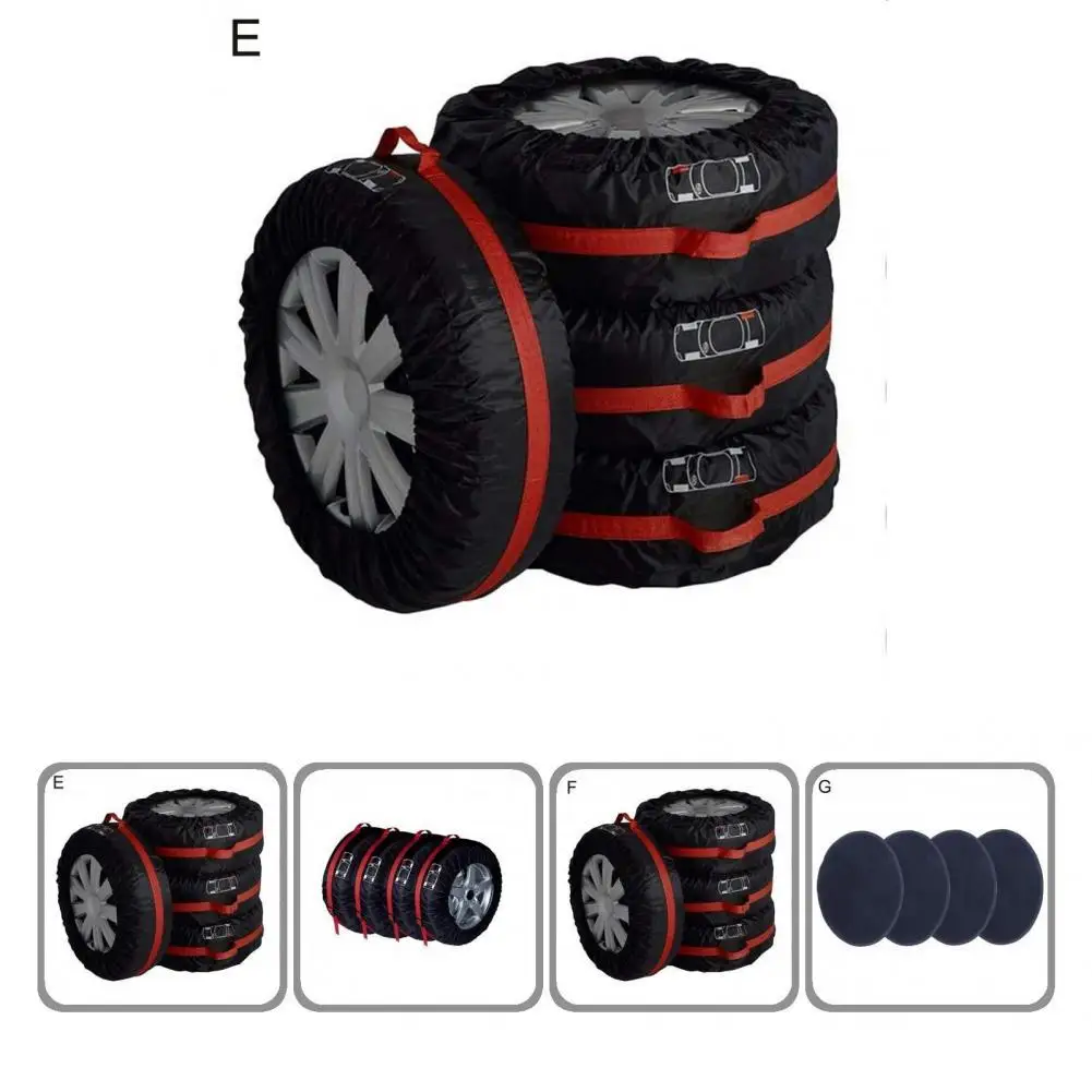 

4Pcs High Quality Replacement Dustproof Cold Resistant Gaskets Tyre Protector Cover for RV Car Tyre Cover Tyre Cover
