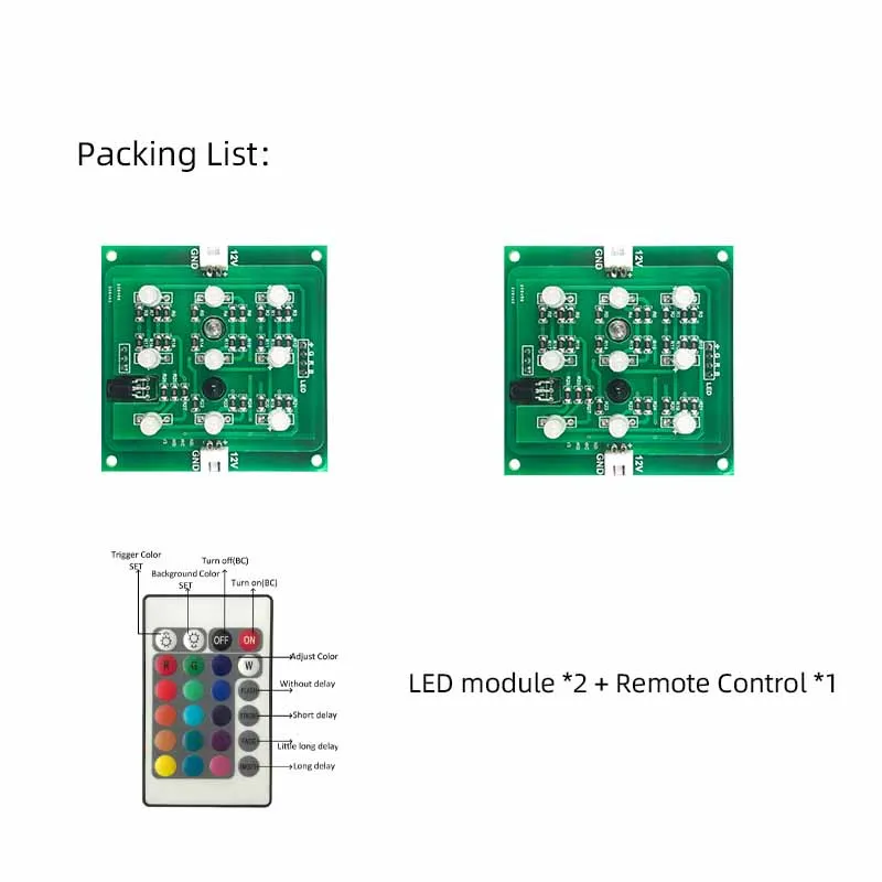 Интерактивный светодиодный инфракрасный индукционный модуль 16 цветов