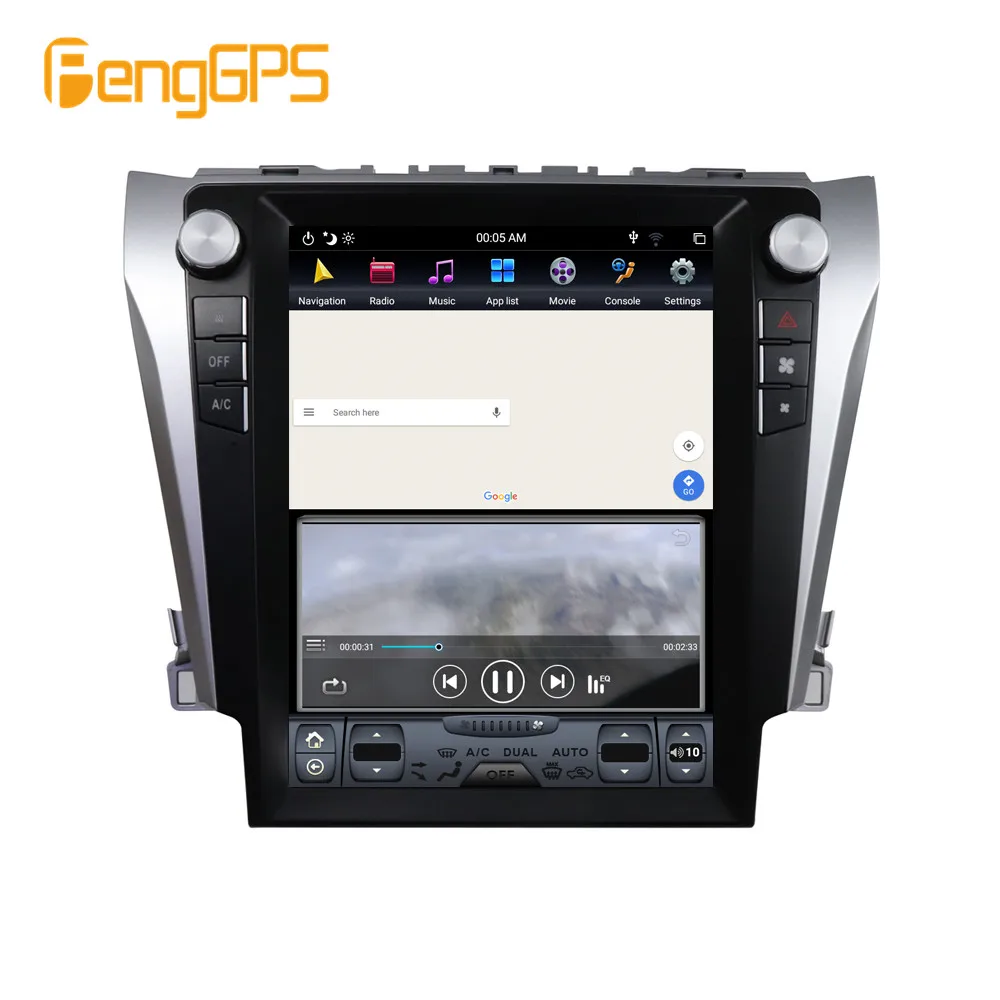 Автомагнитола 1 din навигация для Toyota Camry Aurion 2012 2016 DSP 12 дюйма вертикальный экран