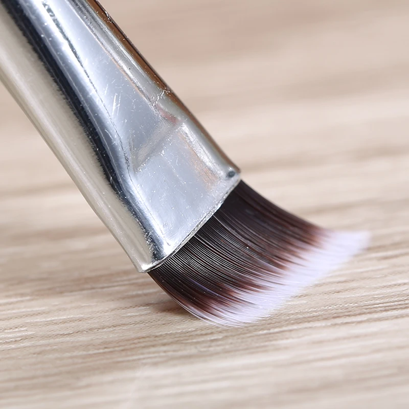 

1Pcs Professional Black Eyebrow Inclined Flat Angled Brush Makeup Tool Wooden Pole Eyeliner Eyeshadow Eye Brow Women Cosmetic