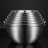 304 stainless steel kitchen soup bowl frosted household food grade flour egg mixing vegetable and fruit washing basin
