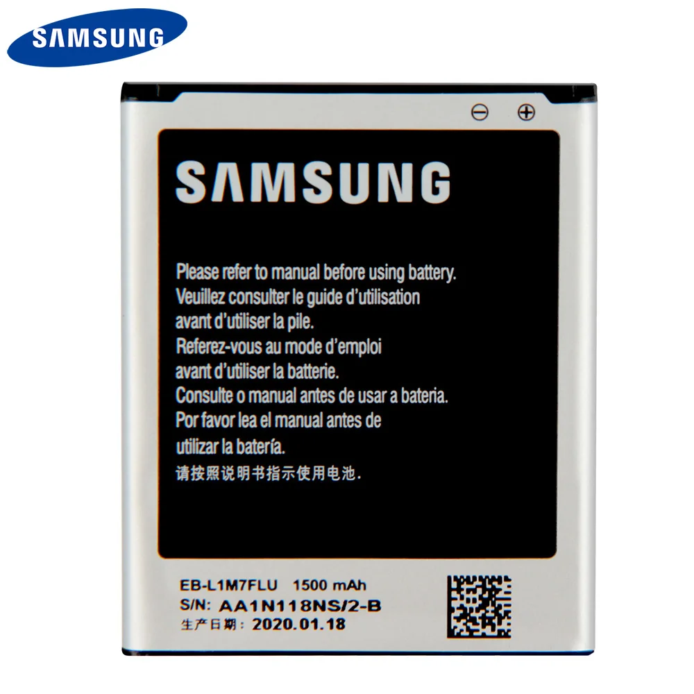 Оригинальная запасная аккумуляторная батарея для Samsung Galaxy S3Mini S3 Mini I8190 I8190N i8200 1500