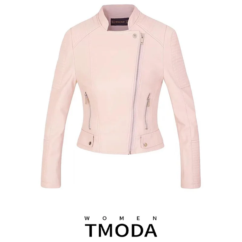 Куртка женская из мягкой искусственной кожи на молнии осень/зиму | Женская одежда