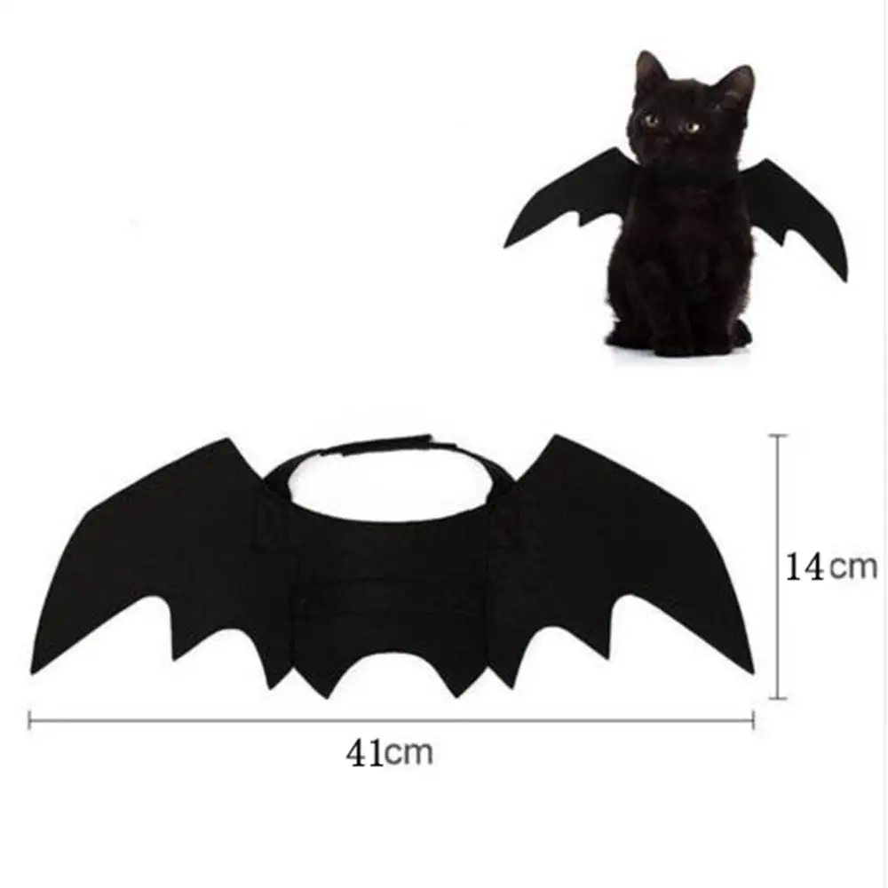 

Halloween Pet Dog Costumes Bat Wings Vampire Black Cute Dress Cat Costume Pet Cosplay Clothing Cat Wings Halloween Costume