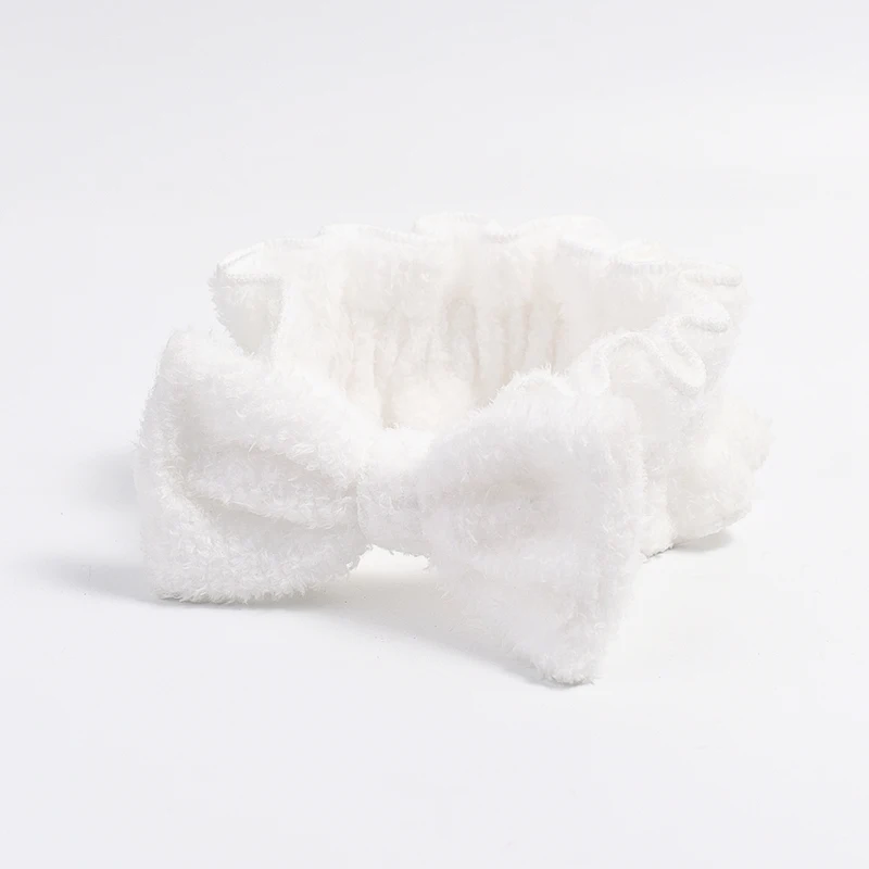 Новинка 2020 ободок с бантиком из кораллового флиса блестками для женщин и девочек