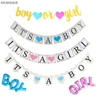 1 Набор душа ребенка мальчик или девочка Пол раскрыть детская День рождения украшения поставки его для девочек и мальчиков овсянка подвесная гирлянда