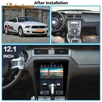 android 9 0 for ford mustang gt gt320 gt500 2010 2014 tesla style car gps navigation multimedia player auto radio tape recorder