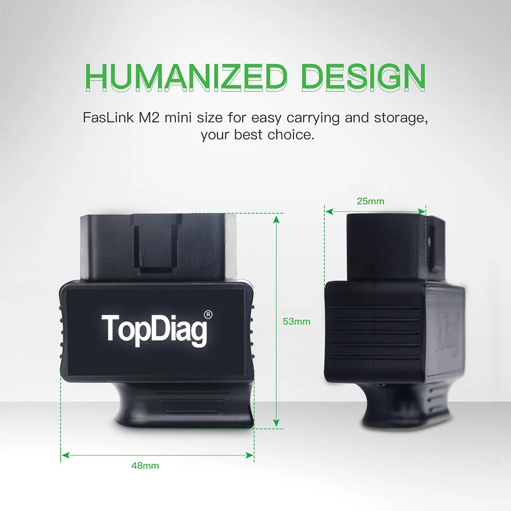 Сканер ошибок TopDiag Faslink M2 OBD2 диагностический инструмент для автомобиля